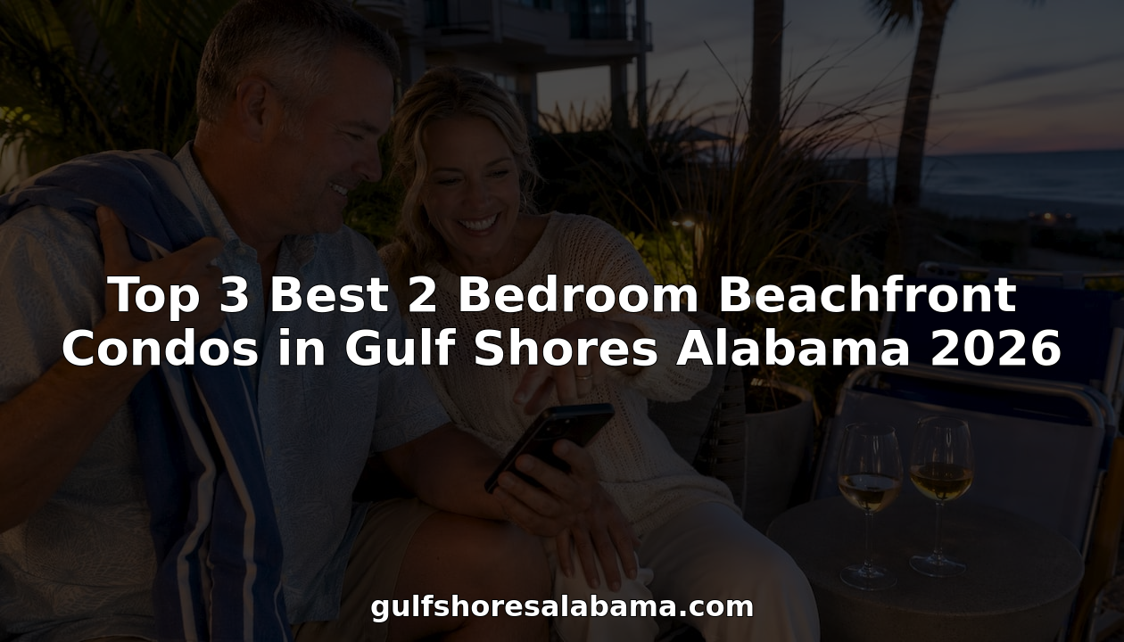 Top 3 Best 2 Bedroom Beachfront Condos in Gulf Shores Alabama 2026